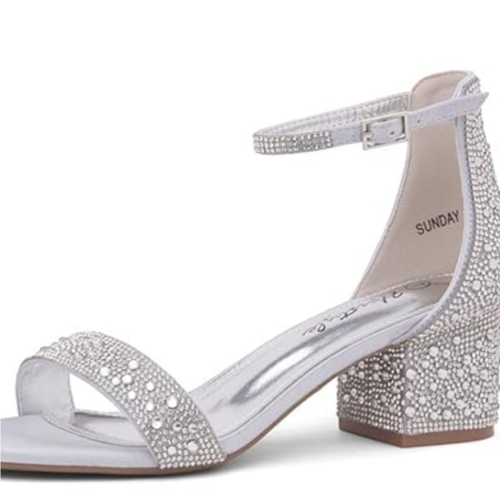 Sam Edelman Silver Embellished Heels